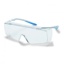 Skyddsglasögon, uvex super f OTG CR 9169, klart glas, vita/blåa bågar