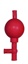 Pipetteringsboll, LLG, röd, standard