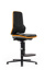 Lab stol, PU-skum, ring/hjul/orange, 630-910 mm