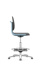 Labsit stol, imitationsläder,fotring,blå,450-650mm