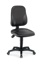 LLG-Lab stol, imitationsläder,svart,hjul,440-620mm