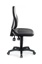 LLG-Lab stol, imitationsläder,svart,hjul,440-620mm