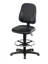 LLG-Lab stol, imitationsläder, fotring, føtter 580-850 mm