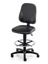 LLG-Lab stol, imitationsläder, hjul, 620-890mm