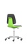 Labsit stol, PU-skum, hjul, grön, 450-650 mm