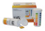 pH-indikatorpapper, LLG Premium, strips, pH 0 - 14, PlopTop, 100 st.