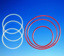 O-ring i silikon till DN 60, FEP coated, Ø75 mm