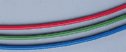 Röd PTFE slang, 1/16"ID x 1/8"OD, 3,6 meter