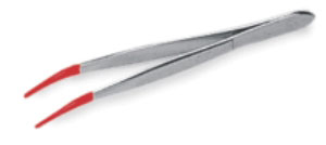[2570053] Pincett för vikter 250 mm m. gummispetsar