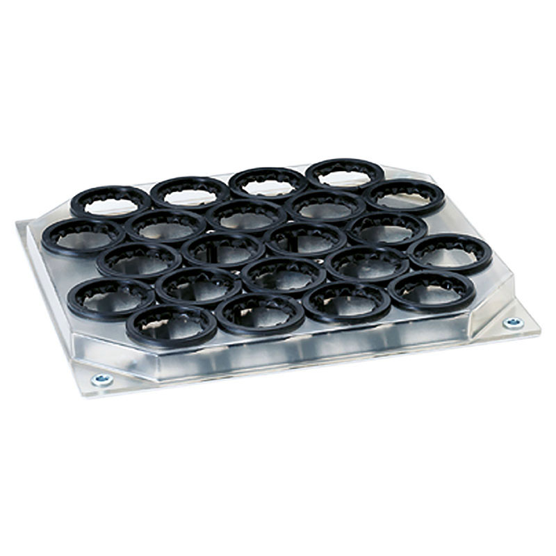 Platta till 22 x 25 ml kolvar