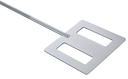 Paddelomr., 150 x 150 mm, axel 550 x Ø10 mm