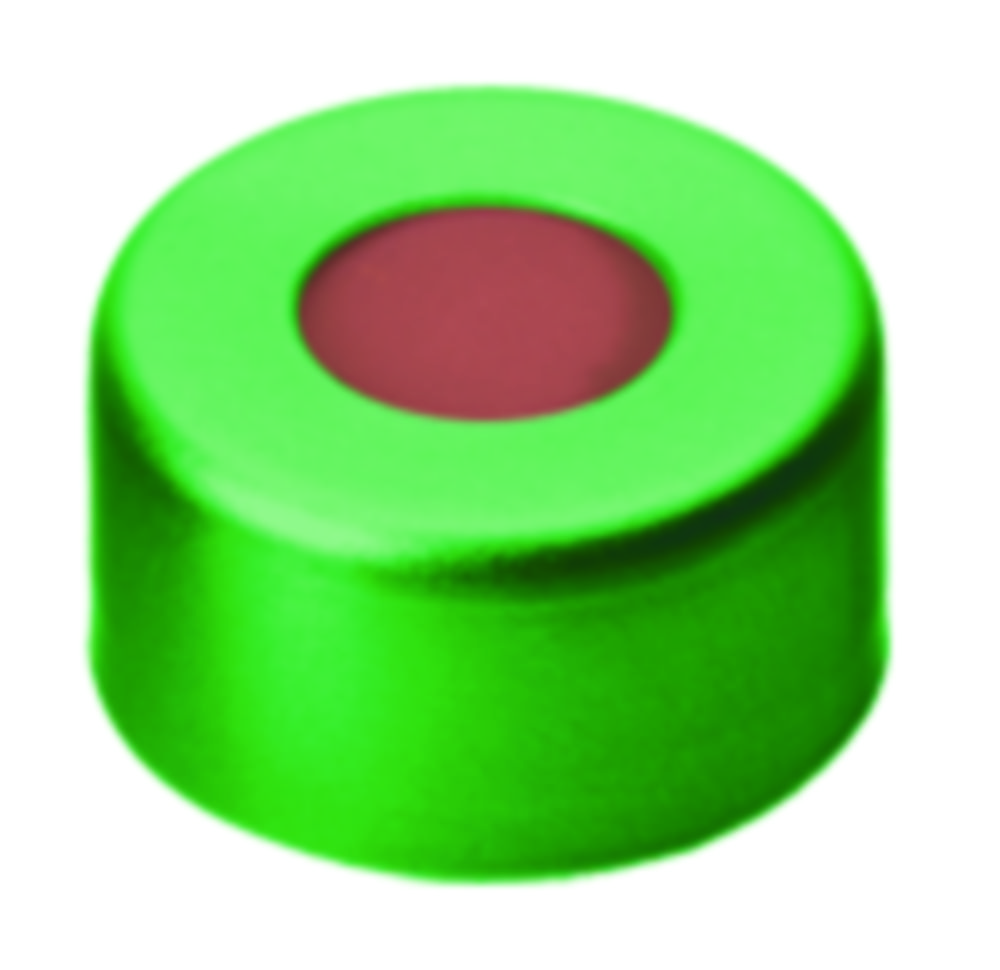 Crimp-lock, LLG, N 11, alu m. hål, grön, gummi/butyl/PTFE 45 A