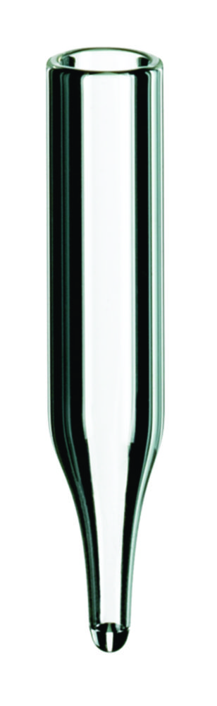 [4001547] Mikroinsats till vialer, LLG, N 9/10/11 bred, Ø6 mm, konisk 12 mm, 0,1 mL