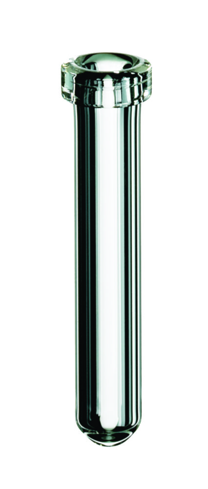 [4001554] Mikrovialer m. krage, LLG, N 8 crimp, 0,3 mL, rund botten, klar