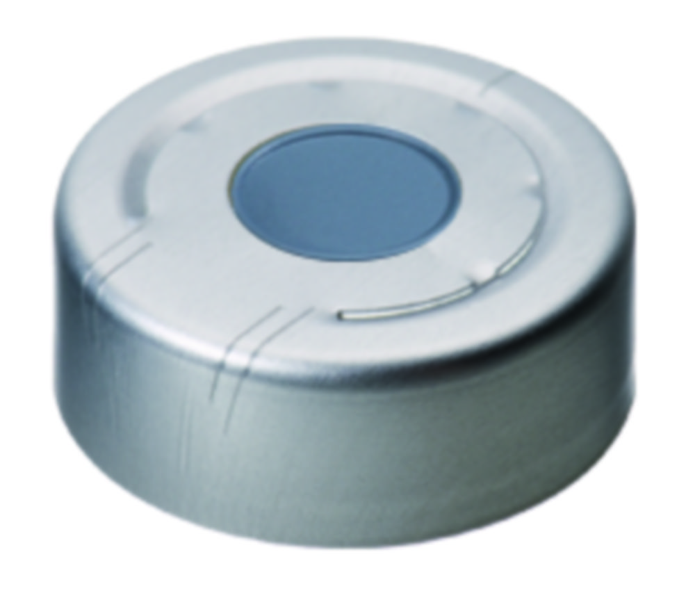 [4001557] Crimp-lock till headspace vialer, LLG, N 20, alu övertryckslock, butyl/PTFE 50 A