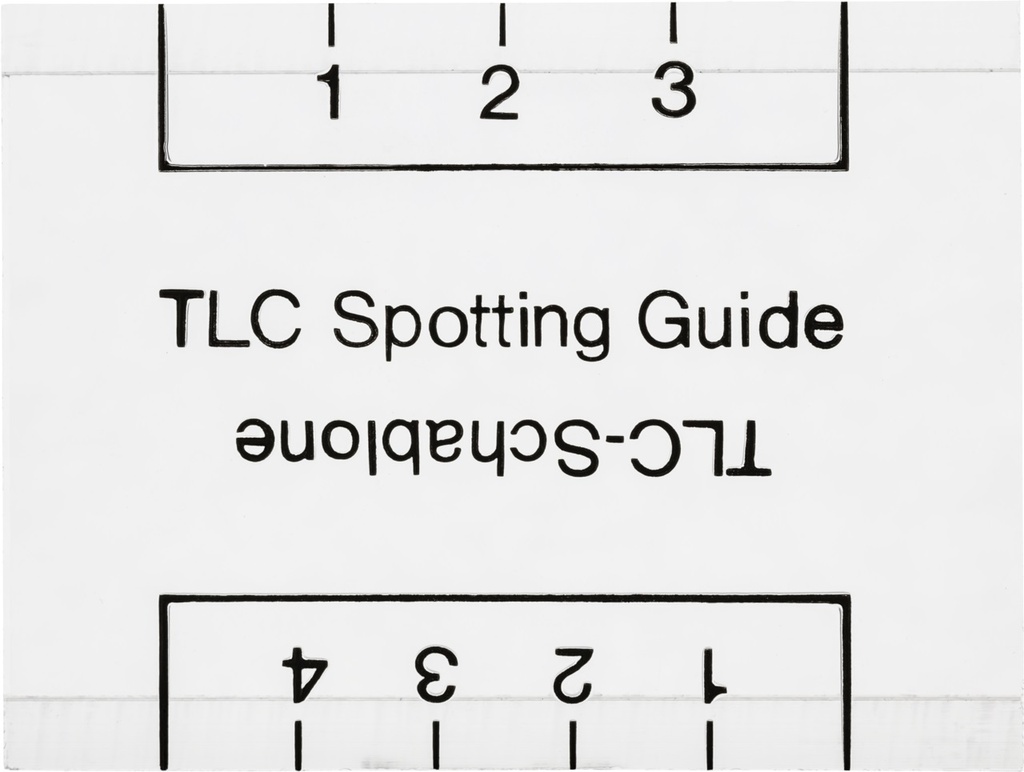 Spotting guide, användningsmall för TLC, Macherey-Nagel, 6 x 4,5 cm, 2 st.