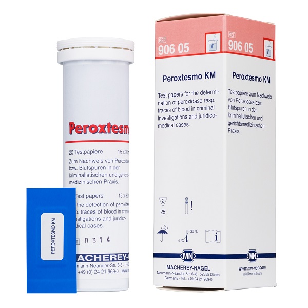 Peroxtesmo KM, 15 x 30 mm box of 25 test papers