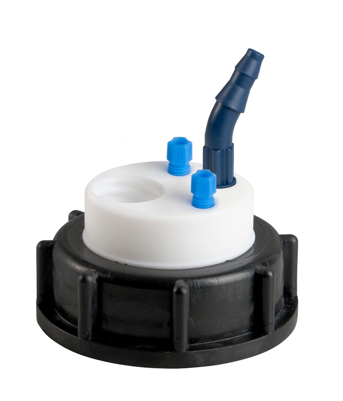 Avfallslock, SCAT Safety Waste Cap, S 55, Typ 3, 1 x GL 14 / 2 x kapillär / 1 x muff