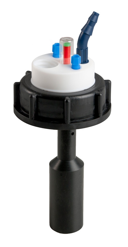 Avfallslock, SCAT Safety Waste Cap, S 55, Typ 7, nivåind., 1 x GL 14 / 2 x kapillär / 1 x muff