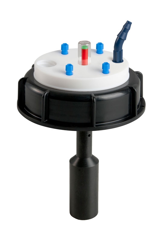 Avfallslock, SCAT Safety Waste Cap, S 90, Typ 7, nivåind., 1 x GL 14 / 2 x kapillär / 1 x muff