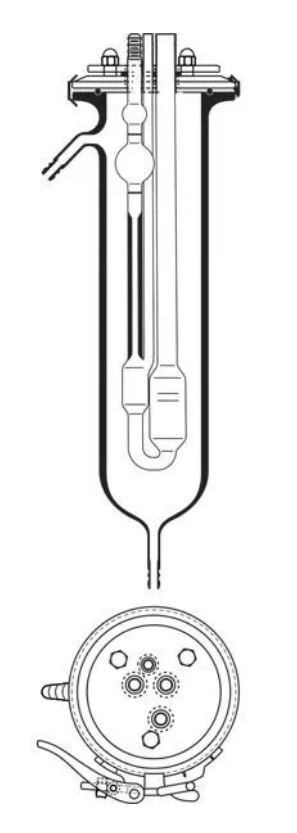 [11857700] Temperaturmantel till Ubbelohde viskosimeter, SI Analytics, 0 till 180 °C