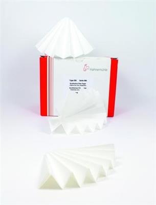 Veckfilter, Hahnemühle 604, kvalitativt, Ø150 mm, 12-25 µm, 100 st.