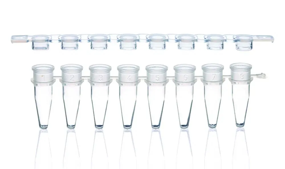 [4007894] Strips, 8 PCR-rör, sep. lock,flata, 250 st., 0,2ml