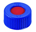 [4008218] Skruvlock, LLG, N 9 short thread, blå PP m. hål, PTFE/silikon/PTFE 45 A