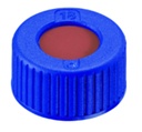 [4008228] Skruvlock, LLG, N 9 short thread, blå PP m. hål, gummi/PTFE 45 A