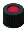 [4008236] Skruvlock, LLG, N 10, svart PP m. hål, PTFE/silikon/PTFE 45 A