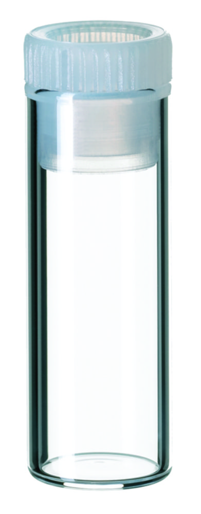 Shell vialer m. PE-propp, LLG, N 12, klar, 2 mL