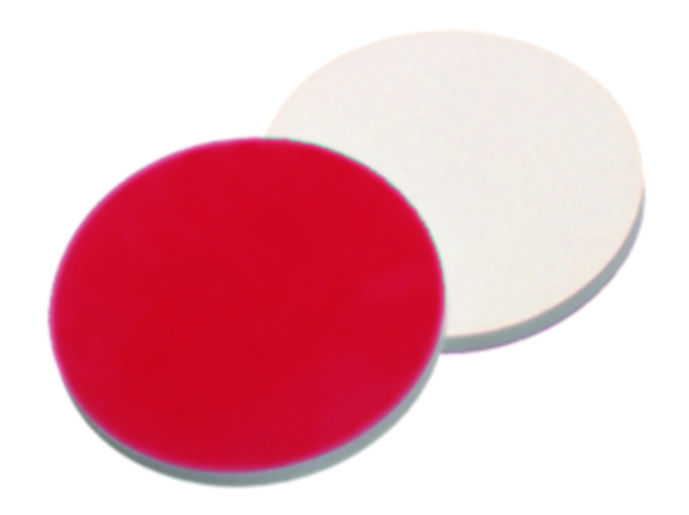 Septa, LLG, till N 13 crimp-lock, silikon(vit)/PTFE(röd) 55 A