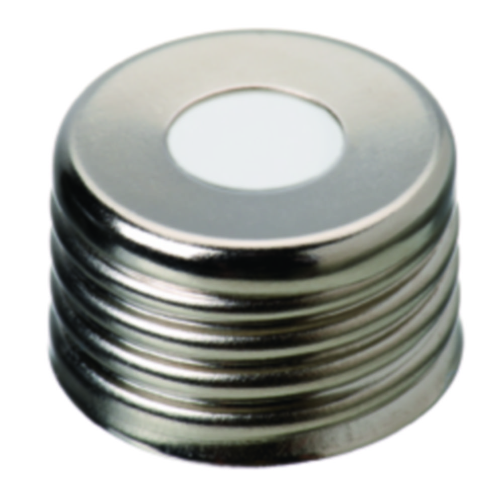 Skruvlock, LLG, N 18, magnetisk stål m. hål, silver, precision, silikon/PTFE 55 A