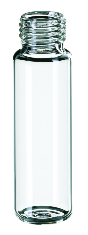 Headspace vialer m. gänga, LLG, N 18 precision, rund botten, 20 mL, klar