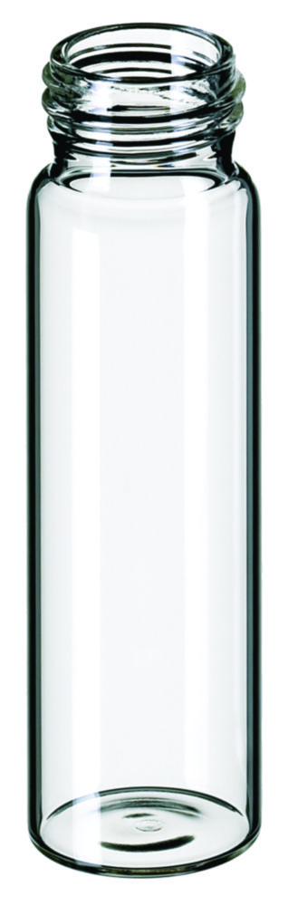Vialer m. gänga, LLG, N 24 EPA, 40 mL, klar
