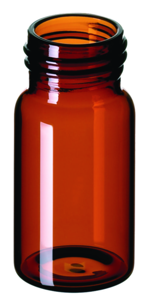 Vialer m. gänga, LLG, N 24 EPA, 20 mL, brun