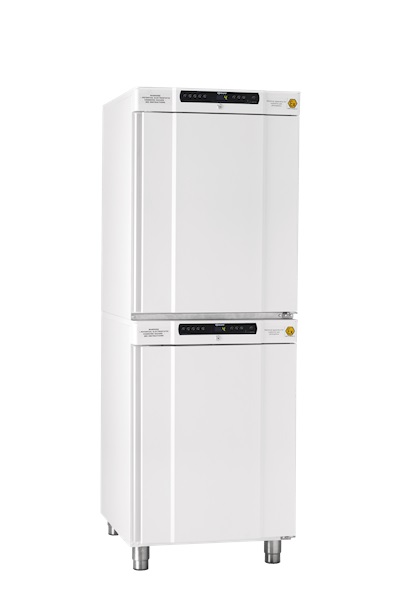 [4563008] Kyl-/frysskåp, GRAM BioCompact II RR210/RF210, +2/20 och -25/-5°C, 2x125L, vit