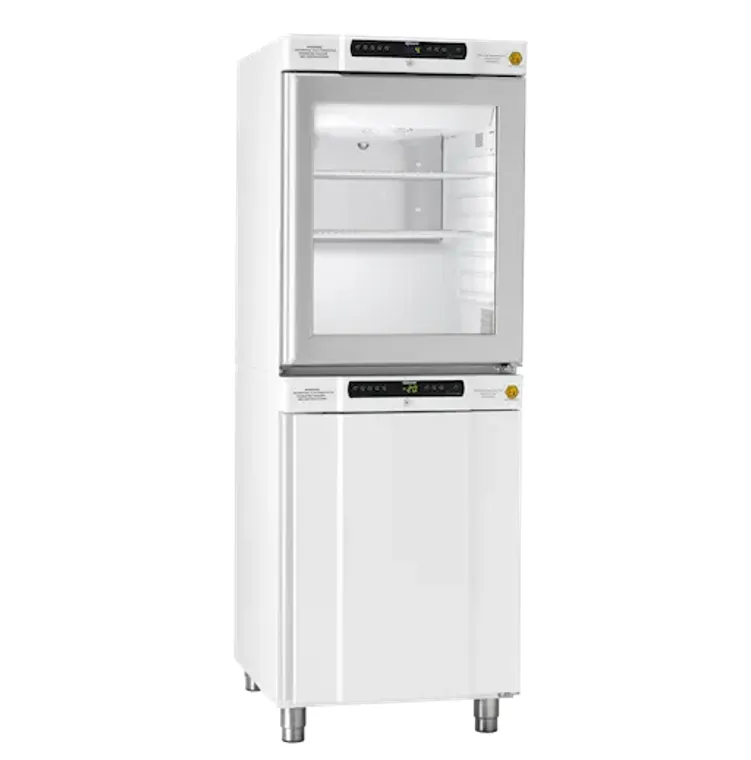 Kyl-/frysskåp, GRAM BioCompact II RR210/RF210, +2/20 och -25/-5°C, 2x125L, glasdörr, vit