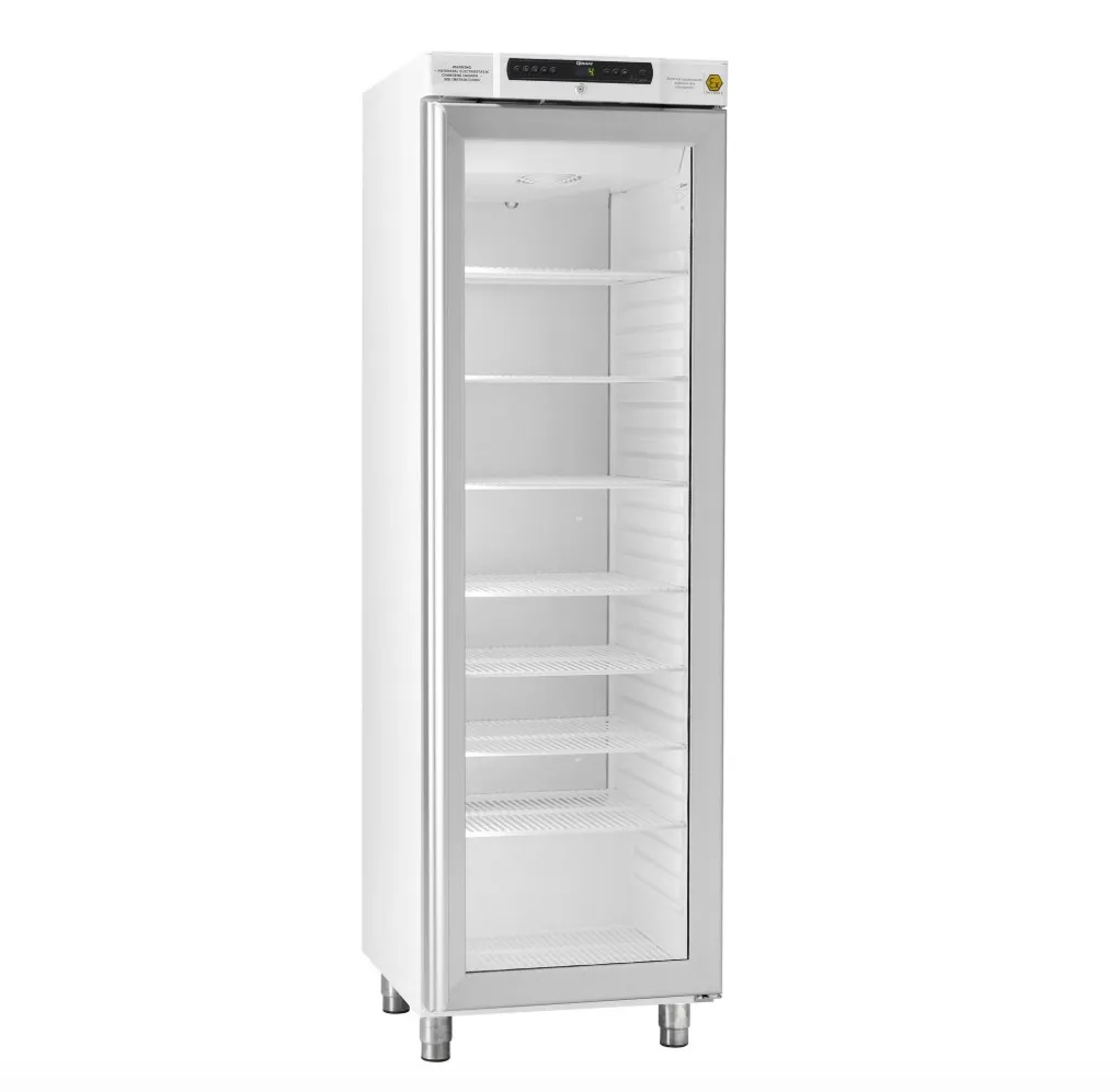 [4563022] Kylskåp, GRAM BioCompact II RR410, +2/20°C, 346L, glasdörr, 6 hyllor, vit
