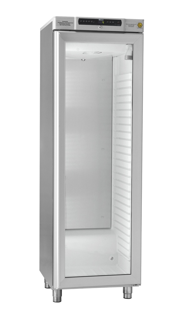 [4563042] Kylskåp, GRAM BioBasic RR 410, +2/15°C, 346L, glasdörr, 6 hyllor, vit