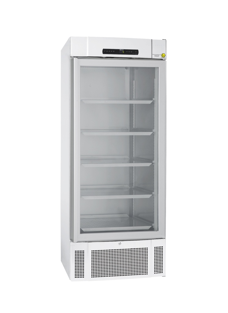 Kylskåp, GRAM BioMidi RR625, +2/+20°C, 625L, glasdörr, 5 hyllor, vit