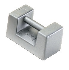 Blockvikt, klass M1, 5 kg, rostfritt stål