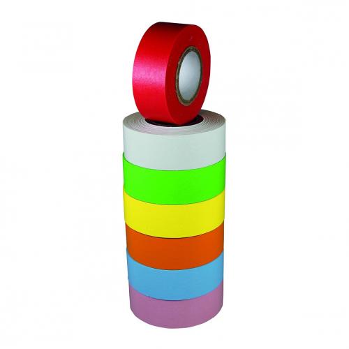 LLG label tape, 12,7 m x 19 mm, blandade färger