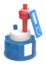 Reservoarlock, SCAT Safety Cap I V2.0, GL 45, 1 x luftventil / 1 x kapillär