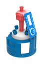 Reservoarlock, SCAT Safety Cap IV V2.0, GL 45, 1 x luftventil / 4 x kapillär