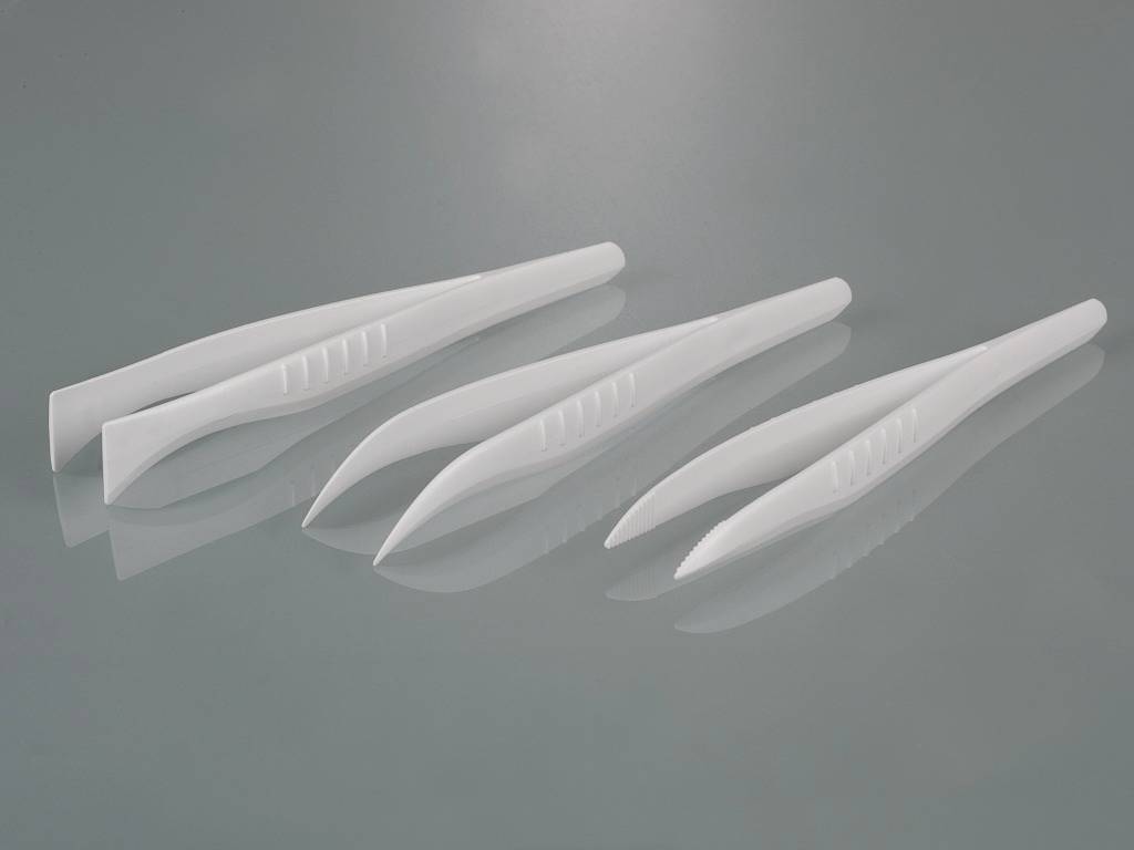 Pincett, PS, spetsig, böjda spetsar, steril,130 mm