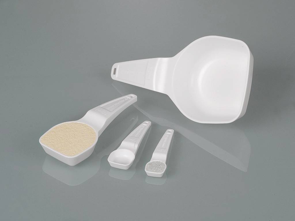 Doseringssked, PS, vit, steril, 5,0 ml