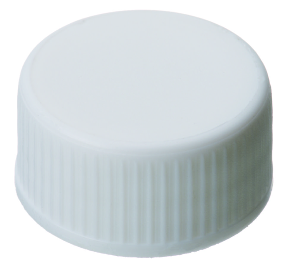 Skruvlock, LLG, N 24, vit PP, butyl/PTFE 55 A