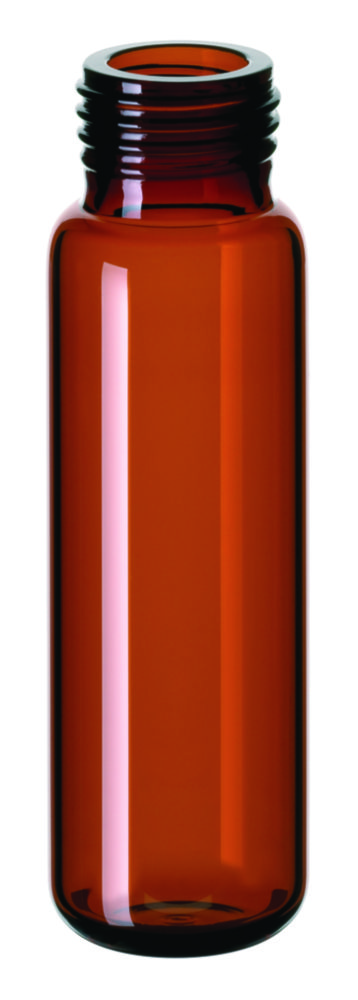 Headspace vialer m. gänga, LLG, N 18 precision, rund botten, 20 mL, brun