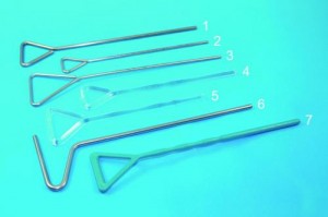 [1371687] Drigalskispatel, glas, L-form, Ø5 x 145 mm